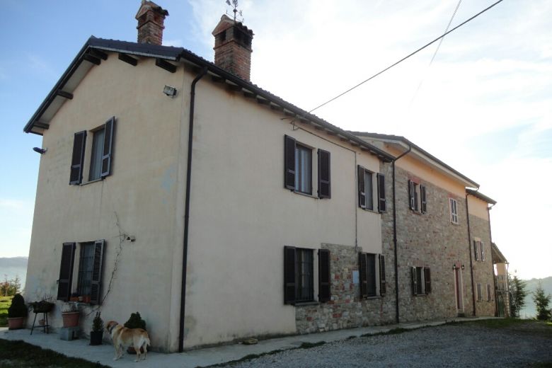 Azienda agricola biologica in altura panoramica 